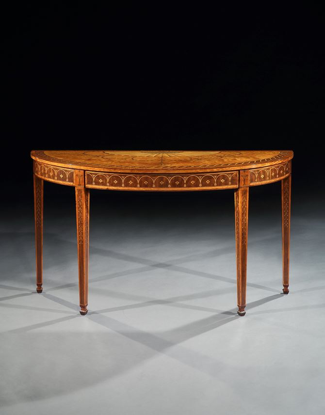 A PAIR OF GEORGE III SIDE TABLES ATTRIBUTED TO MAYHEW AND INCE | MasterArt